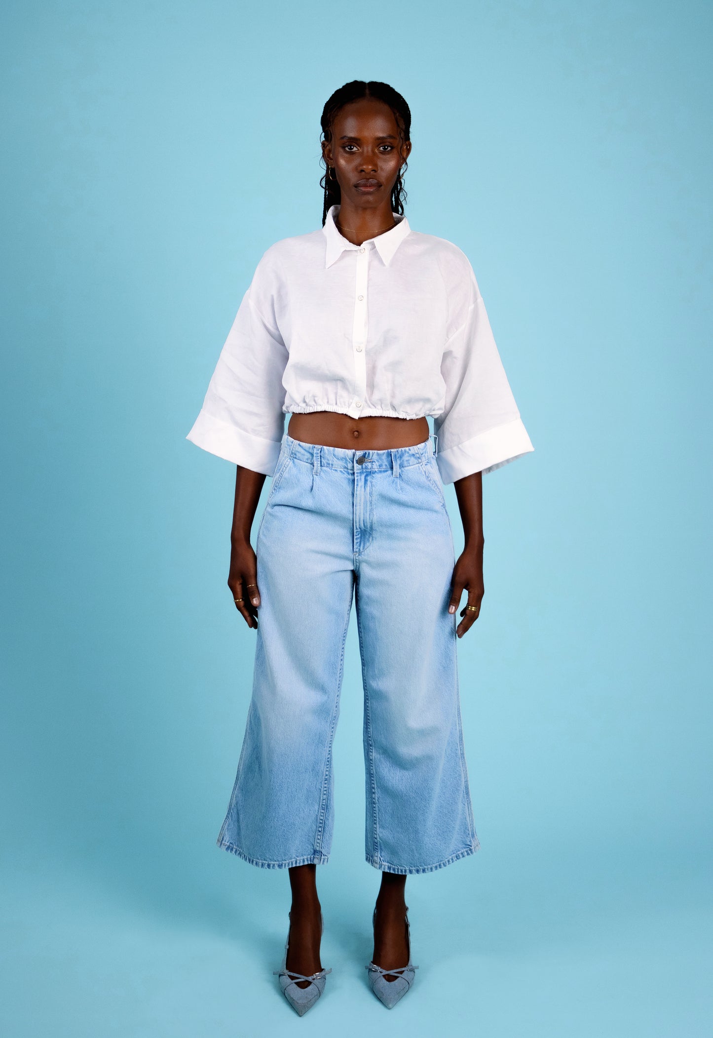Naomi Cropped Denim Trouser