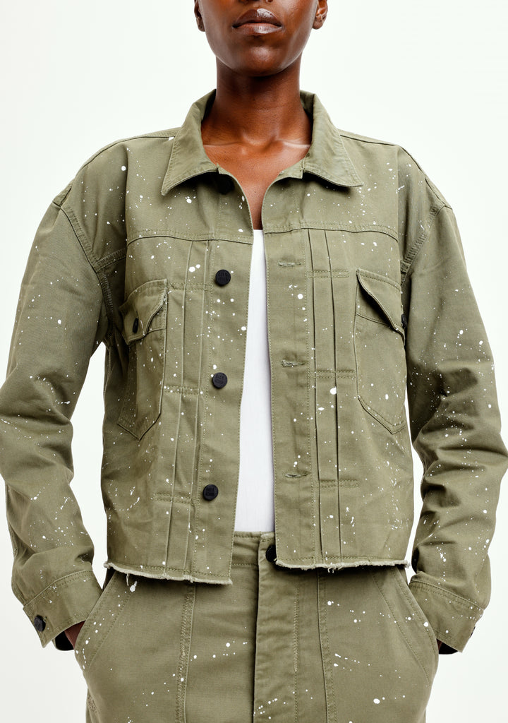 Painter Cropped Jacket - Sage– Oak & Acorn ~ Only for the Rebelles